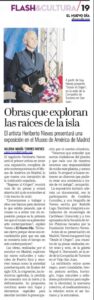 Heriberto Nieves hace historia: llevará su arte al Museo de América en Madrid